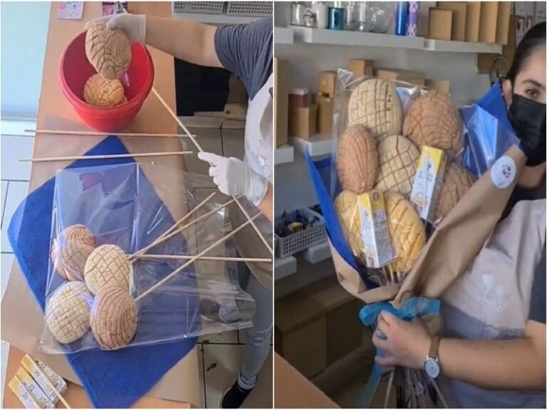 Usuaria de TikTok muestra cómo hacer un ramo de conchas