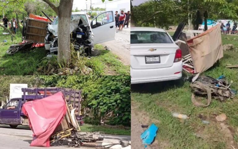 Brutal accidente en Conkal, hermana de la alcaldesa arrolla a mototaxistas: seis heridos y un muerto