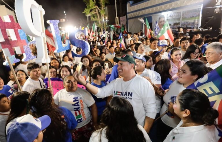 ¡Siempre unidos, mejorando y defendiendo a Yucatán ganaremos esta elección!: Renán Barrera