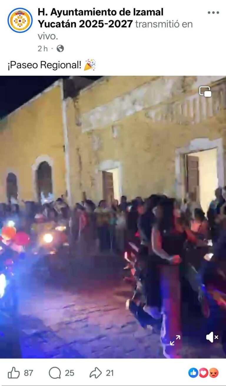 Polémica en Izamal por cambio de ruta en desfile de carnaval; ciudadanos expresan molestia