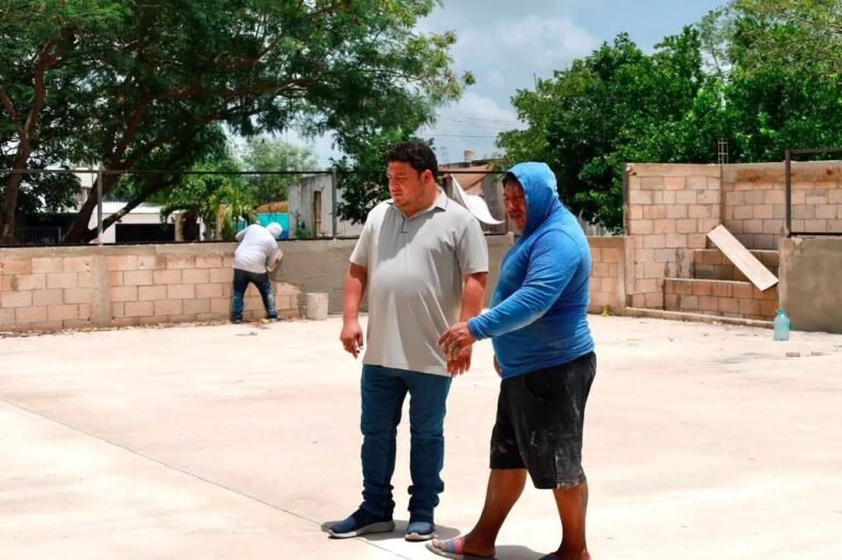 Edwin Bojórquez destaca avances en parques y mantenimiento urbano en Kanasín